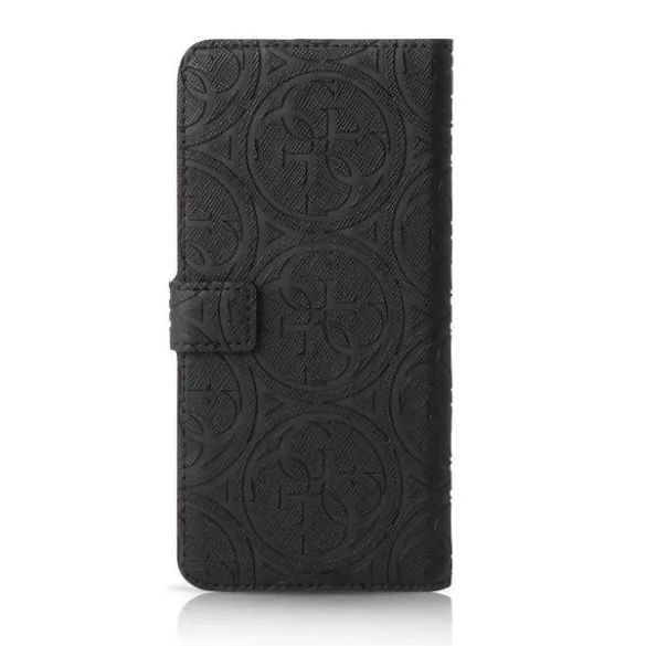 Guess GUBKLHEBK Universal L 4.6 - 5.2" fekete 4G Heritage könyvtok