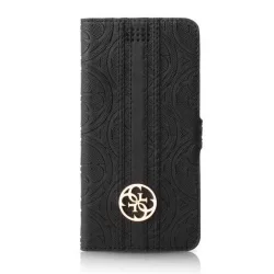   Guess GUBKXLHEBK 4G Heritage könyvtok univerzális 5.2"-5.7" - fekete