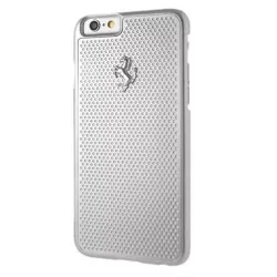   Ferrari keménytok FEPEHCP6SI iPhone 6/6S perforált alumínium ezüst tok 