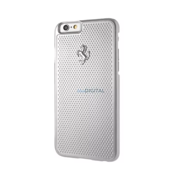 Ferrari keménytok FEPEHCP6SI iPhone 6/6S perforált alumínium ezüst tok 