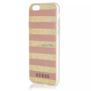 Guess GUHCP6STGPI iPhone 6/6S rózsaszín keménytok Ethnic Chic Stripes 3D