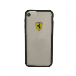   Ferrari keménytok FEHCRFP7BK iPhone 7/8 / SE 2020 / SE 2022 átlátszó fekete tok