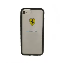   Ferrari keménytok FEHCRFP7BK iPhone 7/8 / SE 2020 / SE 2022 átlátszó fekete tok