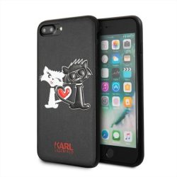   Karl Lagerfeld KLHCS8LCL1BK S8 Plus G955 keménytok fekete Choupette in love tok