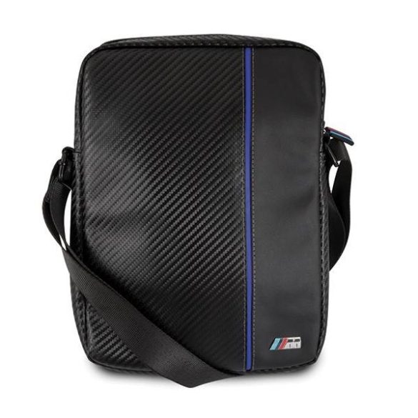 BMW Tablet táska 8" fekete Carbon / Kék csíkkal