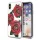 Guess GUHCPXROSTR iPhone X átlátszó keménytok Flower Desire vörös rózsa tok