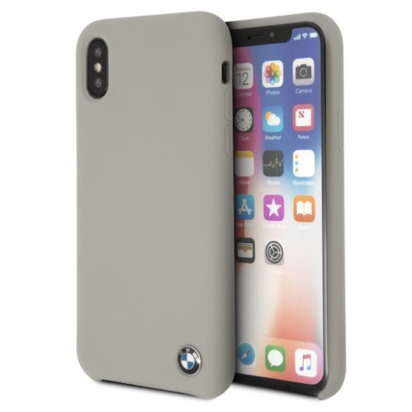 Etui keménytok BMW BMHCPXSILTA iPhone X bézs szilikon