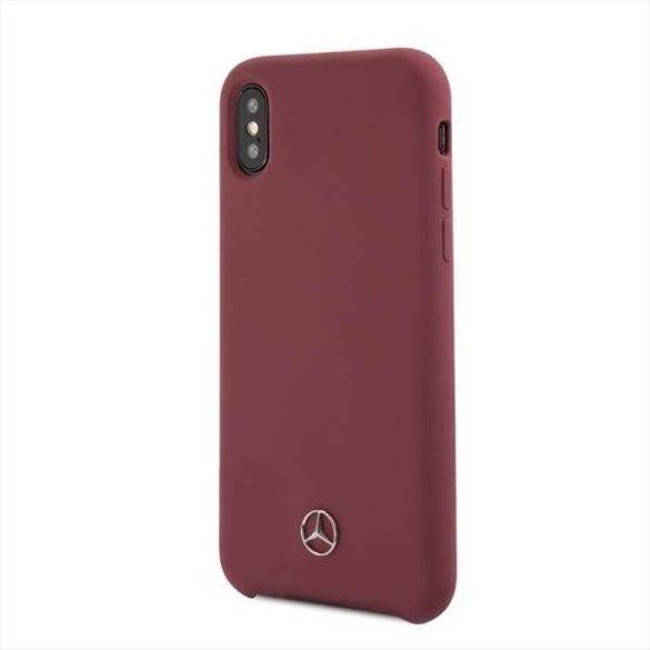 Mercedes MEHCPXSILRE iPhone X/ Xs vörös keménytok