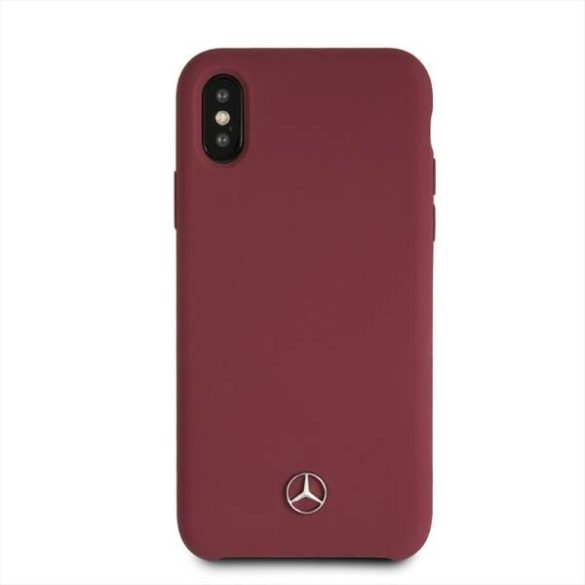 Mercedes MEHCPXSILRE iPhone X/ Xs vörös keménytok