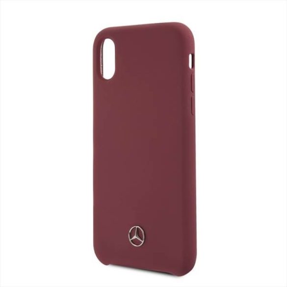 Mercedes MEHCPXSILRE iPhone X/ Xs vörös keménytok