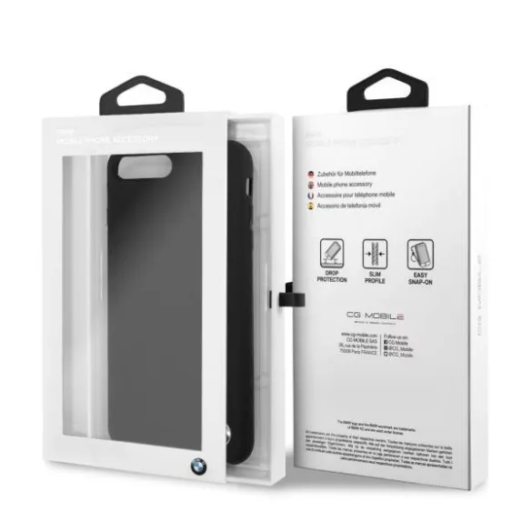 Tok keménytok BMW BMHCI8LSILBK iPhone 7/8 Plus fekete tok