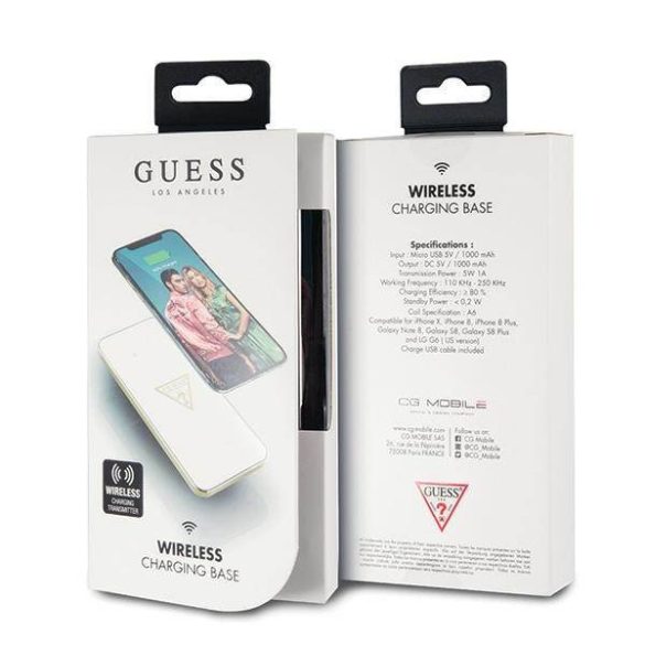 Guess GUWCP850TLWH indukciós töltő fehér 1A