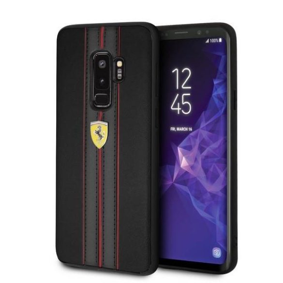 Ferrari keménytok FESURHCS9LBKR S9 Plus G965 fekete Urban tok