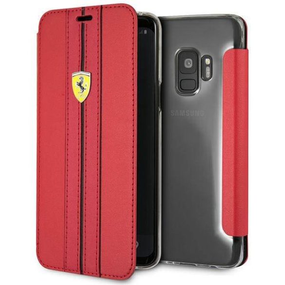 Ferrari könyvtok S9 G960 piros Urban tok