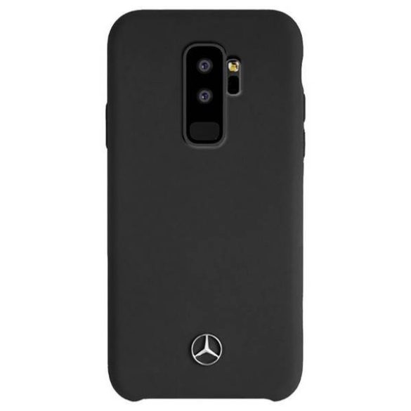 Mercedes MEHCS9LSILBK S9 Plus G965 fekete keménytok Silicone Line