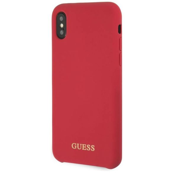Guess GUHCPXLSGLRE Silicone tok iPhone X/XS - piros