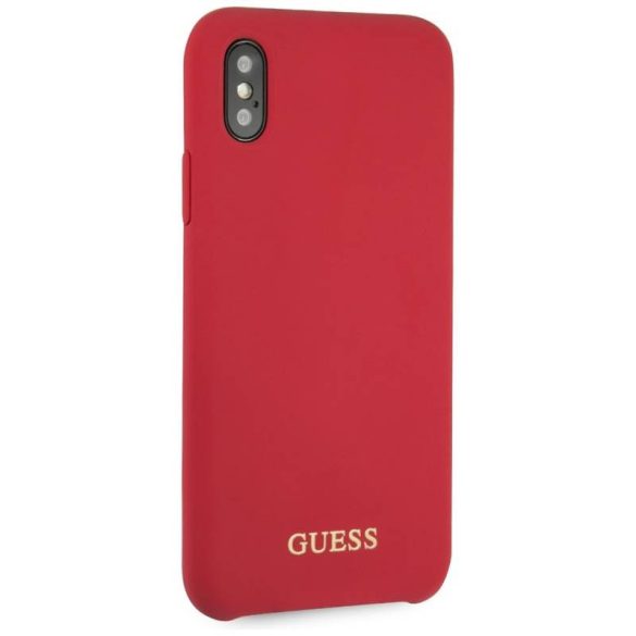Guess GUHCPXLSGLRE Silicone tok iPhone X/XS - piros