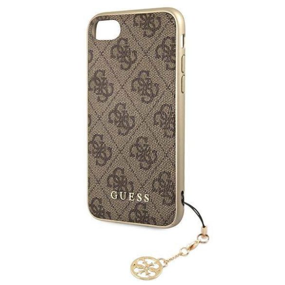 Guess GUHCI8GF4GBR iPhone 7/8/SE 2020 / SE 2022 barna 4G Charms Collection keménytok