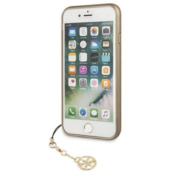 Guess GUHCI8GF4GBR iPhone 7/8/SE 2020 / SE 2022 barna 4G Charms Collection keménytok