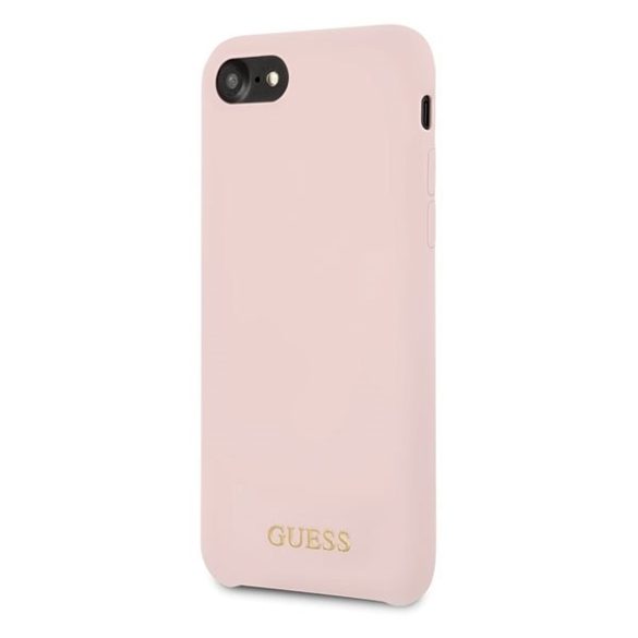 Guess GUHCI8LSGLLLP iPhone 7/8/SE 2020 / SE 2022 világos rózsaszín/rózsaszín keménytok Szilikon