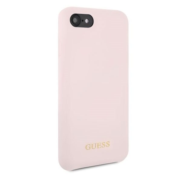 Guess GUHCI8LSGLLLP iPhone 7/8/SE 2020 / SE 2022 világos rózsaszín/rózsaszín keménytok Szilikon