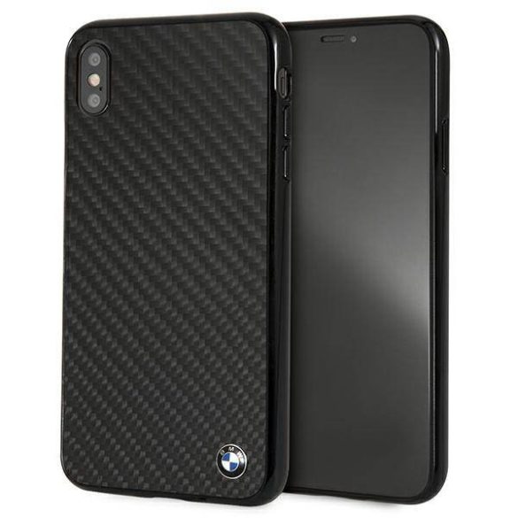 Tok keménytok BMW BMHCI65MBC iPhone Xs Max fekete Signature-Carbom