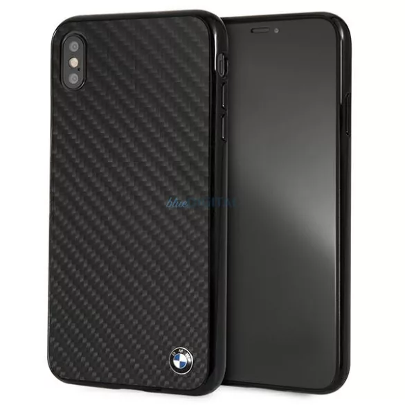 Tok keménytok BMW BMHCI65MBC iPhone Xs Max fekete Signature-Carbom