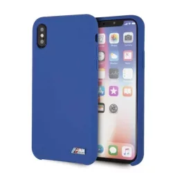   Tok keménytok BMW BMHCPXMSILNA iPhone X /Xs kék szilikon M Collection tok