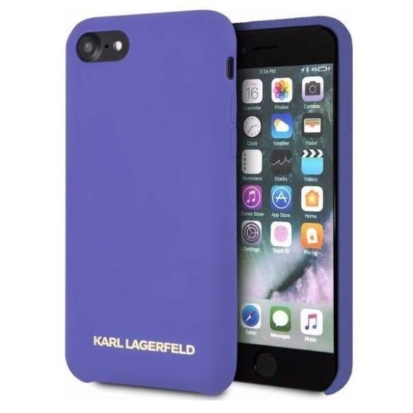 Karl Lagerfeld KLHCI8SLVOG iPhone 7/8 SE 2020 / SE 2022 keménytok lila szilikon