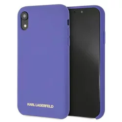   Karl Lagerfeld KLHCI61SLVOG iPhone Xr lila szilikon keménytok
