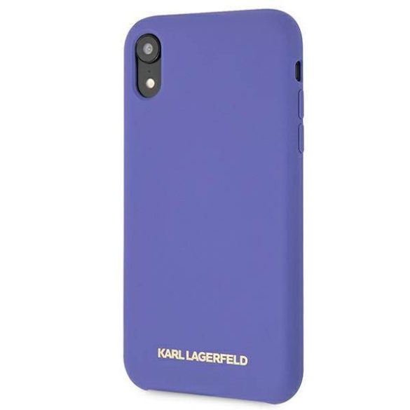 Karl Lagerfeld KLHCI61SLVOG iPhone Xr lila szilikon keménytok