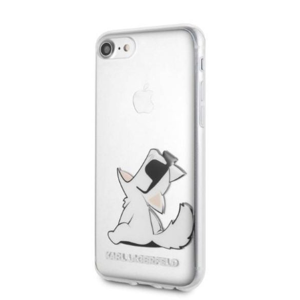 Karl Lagerfeld KLHCI8CFNRC iPhone 7/8 SE 2020 / SE 2022 átlátszó Choupette Fun keménytok