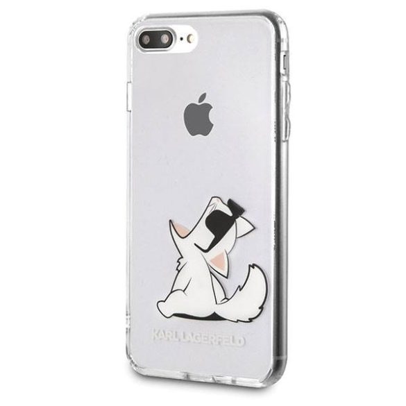 Karl Lagerfeld KLHCI8LCFNRC iPhone 7/8 Plus átlátszó Choupette Fun keménytok