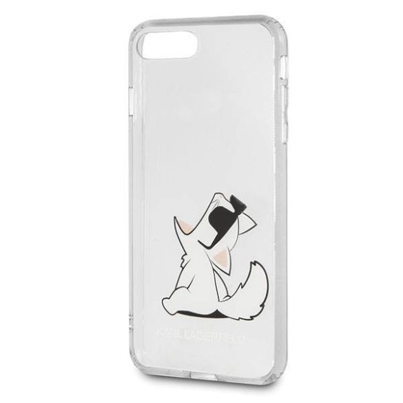 Karl Lagerfeld KLHCI8LCFNRC iPhone 7/8 Plus átlátszó Choupette Fun keménytok