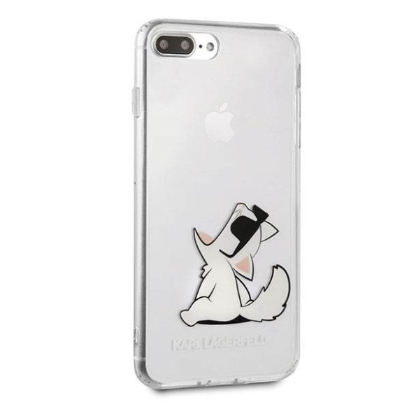 Karl Lagerfeld KLHCI8LCFNRC iPhone 7/8 Plus átlátszó Choupette Fun keménytok