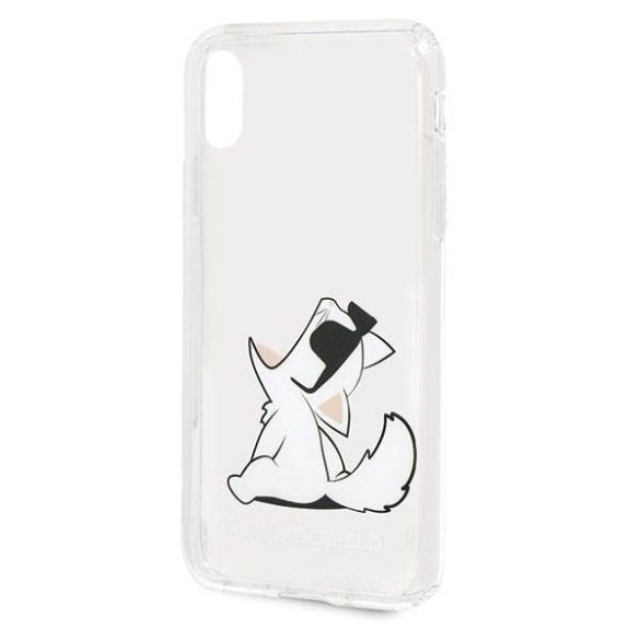 Karl Lagerfeld KLHCPXXCFNRC iPhone X/Xs átlátszó Choupette Fun keménytok