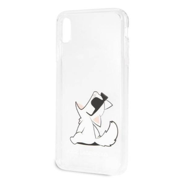 Karl Lagerfeld KLHCI65CFNRC iPhone Xs Max átlátszó Choupette Fun keménytok