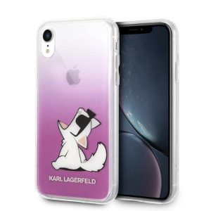 Karl Lagerfeld KLHCI61CFNRCPI Choupette Fun tok iPhone XR - rózsaszín