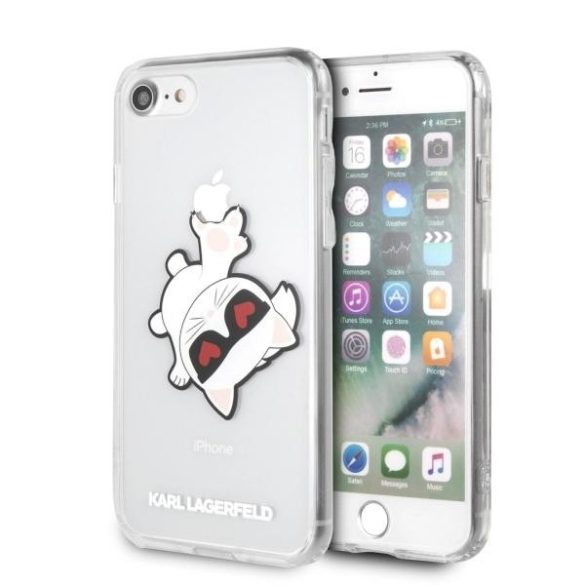 Karl Lagerfeld KLHCI8CFHE Choupette Fun tok iPhone 7/8/SE 2020/SE 2022 - átlátszó