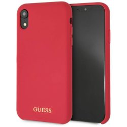 Guess GUHCI61LSGLRE Silicone tok iPhone XR - piros