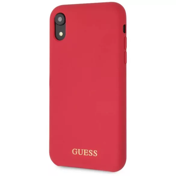 Guess GUHCI61LSGLRE Silicone tok iPhone XR - piros