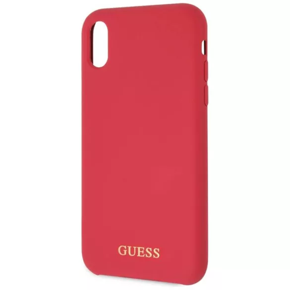 Guess GUHCI61LSGLRE Silicone tok iPhone XR - piros