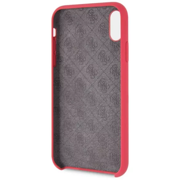 Guess GUHCI61LSGLRE Silicone tok iPhone XR - piros