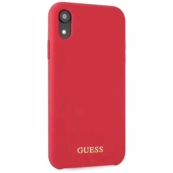 Guess GUHCI61LSGLRE Silicone tok iPhone XR - piros