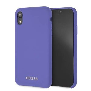 Guess GUHCI61LSGLUV iPhone Xr lila szilikon keménytok