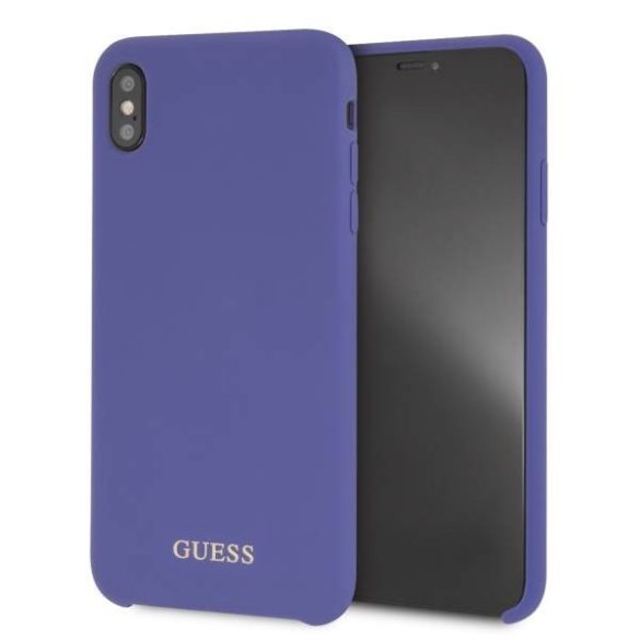 Guess GUHCI65LSGLUV iPhone Xs Max lila szilikon keménytok