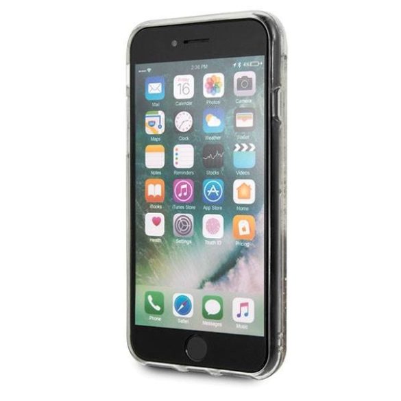 Guess GUHCI8GLHFLGO iPhone 7/8/SE 2020 /SE 2022 arany csillogó szivecskés keménytok