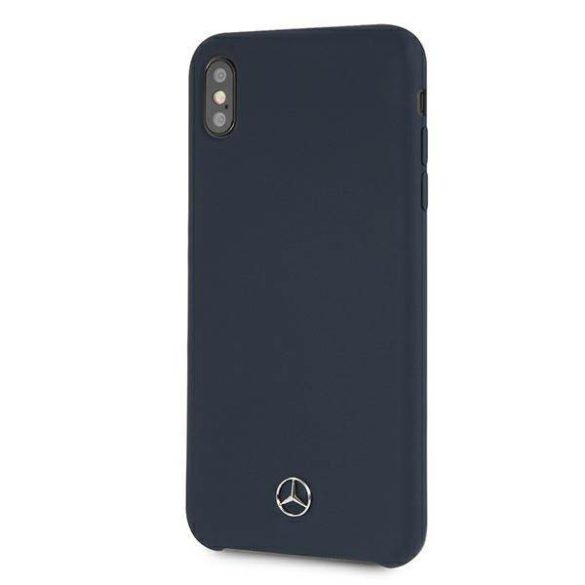 Mercedes MEHCI65SILNA iPhone Xs Max kék keménytok Silicone Line