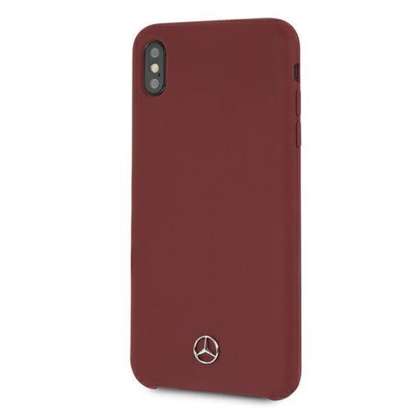 Mercedes MEHCI65SILRE iPhone Xs Max piros keménytok Silicone Line