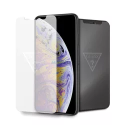   Guess Edzett üveg GUTGMI65TR iPhone Xs Max láthatatlan logós kijelzővédő fólia